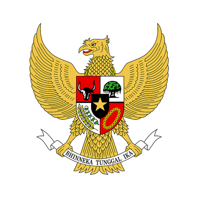 Indonesia national football team emblem, suitable for baby items like bodysuits and bibs. \n\nCaption: Show your littl