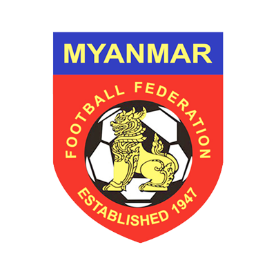 Logo of the Myanmar National Football Team, featuring a lion and a soccer ball, perfect for baby apparel and accessori