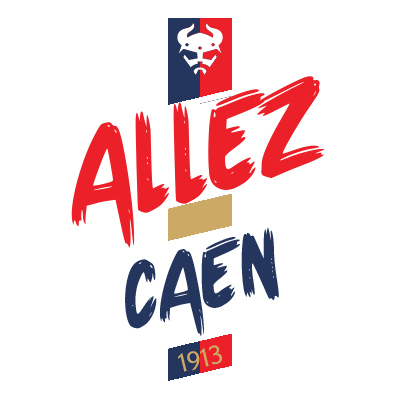 Stade Malherbe merchandise featuring the team\'s logo, perfect for baby items like bibs and bodysuits.\n\nCaption: Sho