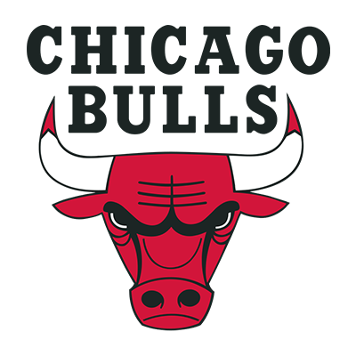 Chicago Bulls logo, ideal for baby products like bibs and booties at pacifier-baby.com.\n\nCaption: Show off your litt