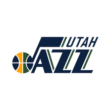 Utah Jazz logo featuring musical notes and a basketball, suitable for baby products like bodysuits and accessories.\n\