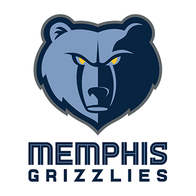 Memphis Grizzlies logo designed for baby items like pacifiers, bodysuits, and bibs.\n\nCaption: Show your team spirit 