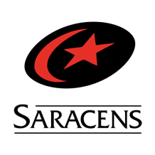 Saracens baby products logo featuring a star, suitable for pacifiers, clips, bodysuits, and more. \n\nCaption: Discove