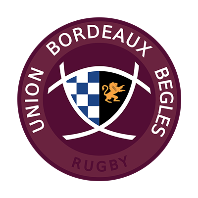 Bordeaux Begles logo, stylish design for baby products like bodysuits, hats, and pacifiers.\n\nCaption: Discover the p