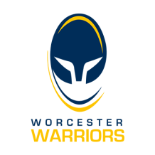 Worcester Warriors baby product logo featuring a blue and yellow design, suitable for baby items.\n\nCaption: Celebrat
