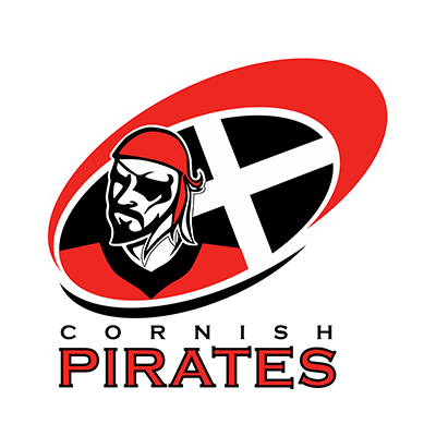 Cornish Pirates logo featuring a pirate character, suitable for baby items like pacifiers and accessories.\n\nCaption: