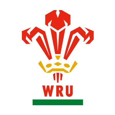 Wales Rugby XV logo featuring a stylized red dragon and crown, perfect for rugby-loving babies.\n\nCaption: Celebrate 
