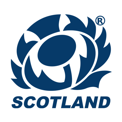 Scotland Rugby XV baby item logo featuring a blue flower design, perfect for little rugby fans.\n\nCaption: Celebrate 