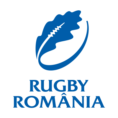 Romania Rugby XV logo featuring a leaf and text, suitable for baby products like clothing and accessories.\n\nCaption:
