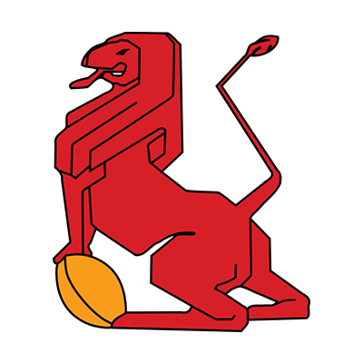 España Rugby XV logo featuring a stylized lion with a rugby ball, ideal for baby apparel and accessories.\n\nCaption: 