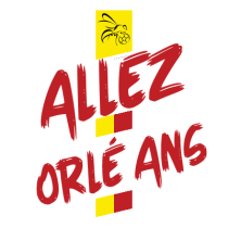 Union sportive Orléans Loiret football designed for baby fans, featuring bright colors and bold lettering.\n\nCaption: