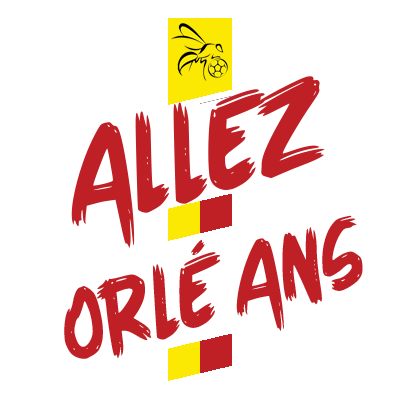 Union sportive Orléans Loiret football designed for baby fans, featuring bright colors and bold lettering.\n\nCaption: