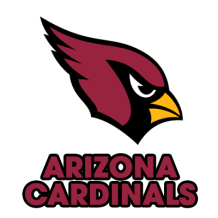 Arizona Cardinals logo for baby products like pacifiers, bodysuits, and hats, perfect for little fans.\n\nCaption: Sho