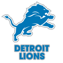 Detroit Lions baby products logo featuring a blue lion design, perfect for passionate fans and little ones.\n\nCaption
