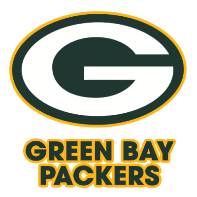 Green Bay Packers logo, designed for baby products like pacifiers, hats, and bibs, available at pacifier-baby.com.\n\n