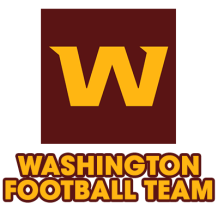 Washington Football Team logo, ideal for baby items like pacifiers, bodysuits, and hats.\n\nCaption: Show off team spi