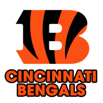 Cincinnati Bengals logo, perfect for baby items like bibs, hats, and bodysuits at pacifier-baby.com.\n\nCaption: Show 
