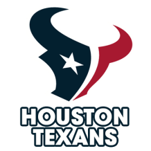 Houston Texans logo designed for baby products including pacifiers, bibs, and booties.\n\nCaption: Show your team\'s s