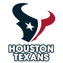 Houston Texans logo designed for baby products including pacifiers, bibs, and booties.\n\nCaption: Show your team\'s s