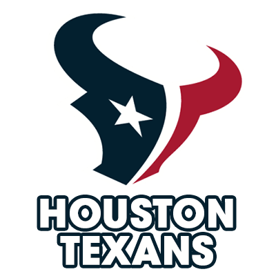 Houston Texans logo designed for baby products including pacifiers, bibs, and booties.\n\nCaption: Show your team\'s s