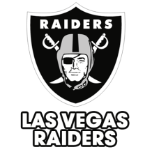 Las Vegas Raiders logo designed for baby products, perfect for fans looking to outfit their little ones in team spirit