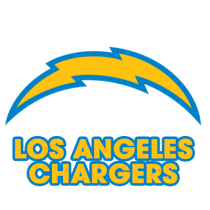 Los Angeles Chargers logo, perfect for baby products like bodysuits, hats, and bibs.\n\nCaption: Show your team\'s spi