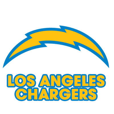 Los Angeles Chargers logo, perfect for baby products like bodysuits, hats, and bibs.\n\nCaption: Show your team\'s spi