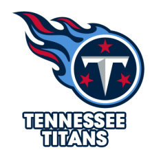 Tennessee Titans logo, suitable for baby products like pacifiers, hats, and bibs. \n\nCaption: Show your team spirit w
