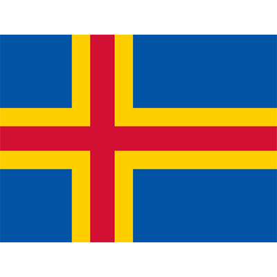 Official Flag of the Åland Islands, designed for a baby product collection.\n\nCaption: Celebrate your little one’s jo