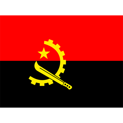 Official Flag of Angola, ideal for baby items like pacifiers and clothing.\n\nCaption: Celebrate your little one\'s he