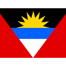 Official Flag of Antigua and Barbuda, perfect for baby items like bodysuits and bibs.\n\nCaption: Celebrate heritage w