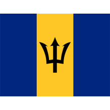 Official Flag of Barbados designed for baby products, perfect for a unique and stylish addition to your little one\'s 