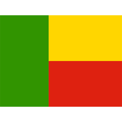 Official Flag of Benin design, colorful and vibrant, suitable for baby products like bodysuits and bibs.\n\nCaption: C