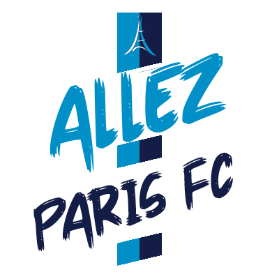 Logo featuring \"Allez Paris FC\" with a blue Eiffel Tower design, suitable for baby products.\n\nCaption: Celebrate y