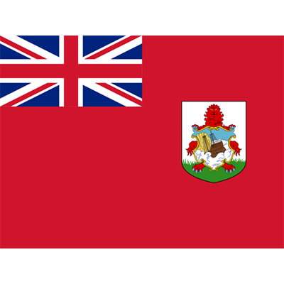 Official Flag of Bermuda design for baby accessories like bibs and bodysuits.\n\nCaption: Celebrate Bermuda with our O