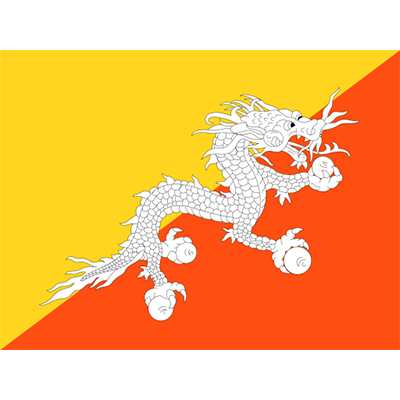 Official Flag of Bhutan design, perfect for baby items like bodysuits and bibs.\n\nCaption: Celebrate your little one\