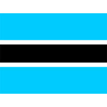 Official Flag of Botswana design suitable for pacifiers, baby clothing, and accessories available at pacifier-baby.com