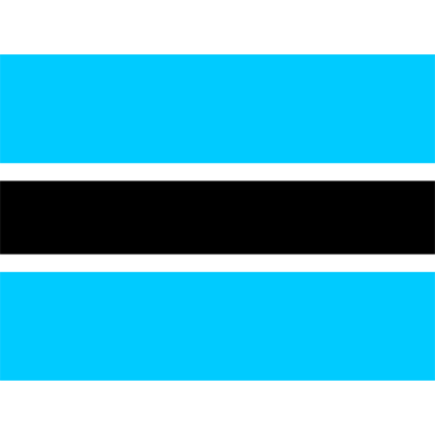 Official Flag of Botswana design suitable for pacifiers, baby clothing, and accessories available at pacifier-baby.com