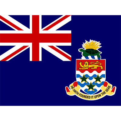 Official Flag of the Cayman Islands, featured in baby items like pacifiers and bibs.\n\nCaption: Celebrate island spir