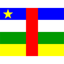 Official Flag of the Central African Republic, ideal for baby items like bodysuits and bibs.\n\nCaption: Celebrate you