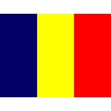 Official Chad flag design featuring blue, yellow, and red vertical stripes.\n\nCaption: Celebrate your little one with