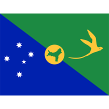 Official Flag of Christmas Island design, suitable for baby products like bodysuits and bibs.\n\nCaption: Celebrate yo