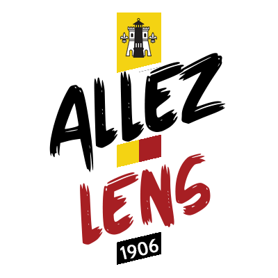 Racing Club de Lens logo, suitable for baby items like pacifiers and bodysuits at pacifier-baby.com.\n\nCaption: Disco