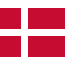 Official Flag of Denmark, perfect for baby products like bodysuits, hats, and bibs available at pacifier-baby.com.\n\n