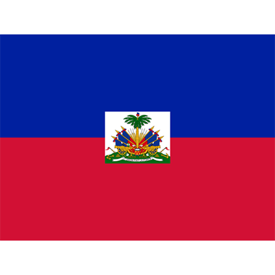 Official Flag of Haiti displayed on baby products like pacifiers and bibs, perfect for a cultural touch in your baby\'
