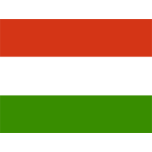 Official Flag of Hungary displayed on baby items like pacifiers, clips, and bibs at pacifier-baby.com.\n\nCaption: Cel