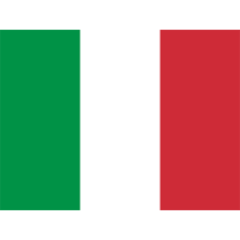 A stylized image of the official flag of Italy, featuring green, white, and red vertical stripes, suitable for baby pr