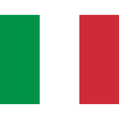 A stylized image of the official flag of Italy, featuring green, white, and red vertical stripes, suitable for baby pr