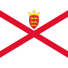 Official Flag of Jersey design, ideal for baby items like bibs and bodysuits. \n\nCaption: Celebrate Jersey with our O