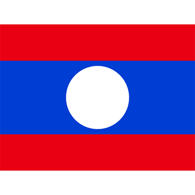 Official Flag of Laos design, perfect for baby items like pacifiers, clips, and bodysuits from pacifier-baby.com.\n\nC